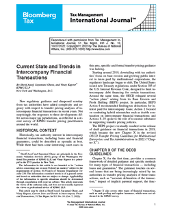 Current State and Trends in Intercompany Financial Transactions