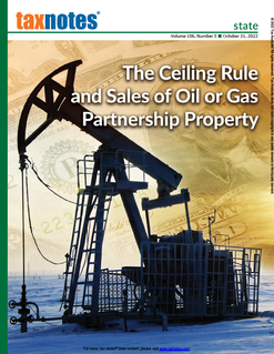 The Ceiling Rule and Sales of Oil or Gas Partnership Property