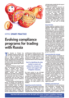 Evolving Compliance Programs for Trading with Russia - KPMG Trade & Customs