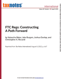 FTC Regs: Constructing A Path Forward