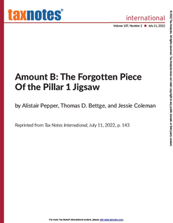 Amount B: The Forgotten Piece of the Pillar 1 Jigsaw