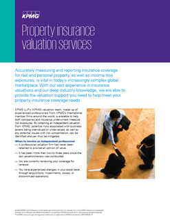 Property insurance valuation services