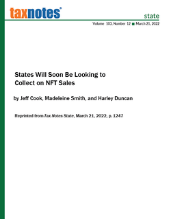 States Will Soon Be Looking to Collect on NFT Sales
