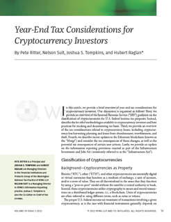 Year-End Tax Considerations for Cryptocurrency Investors