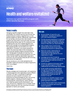 Health and welfare revitalized