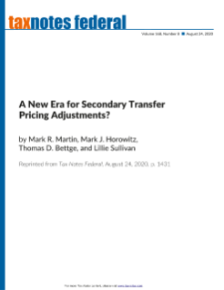 A New Era for Secondary Transfer Pricing Adjustments?