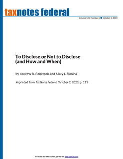 To Disclose or Not to Disclose (and How and When)